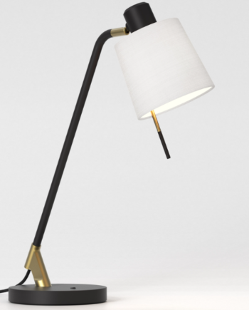 Edward Bordlampe Fra Astro Lighting Sort Hvid Stof