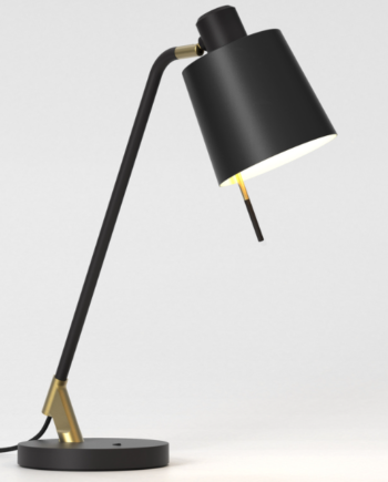 Edward Bordlampe Fra Astro Lighting Sort Sort Metal