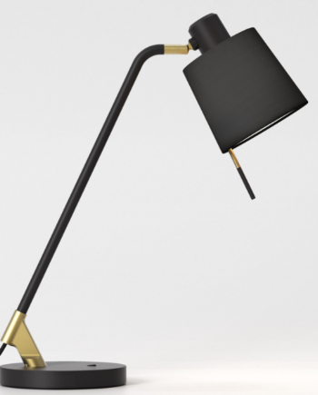 Edward Bordlampe Fra Astro Lighting Sort Sort Stof
