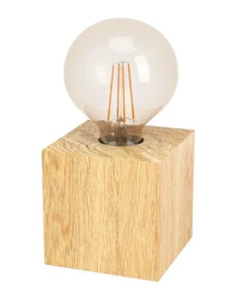 Eglo Prestwick Bord E27 Træ Natur Bordlampe 43733