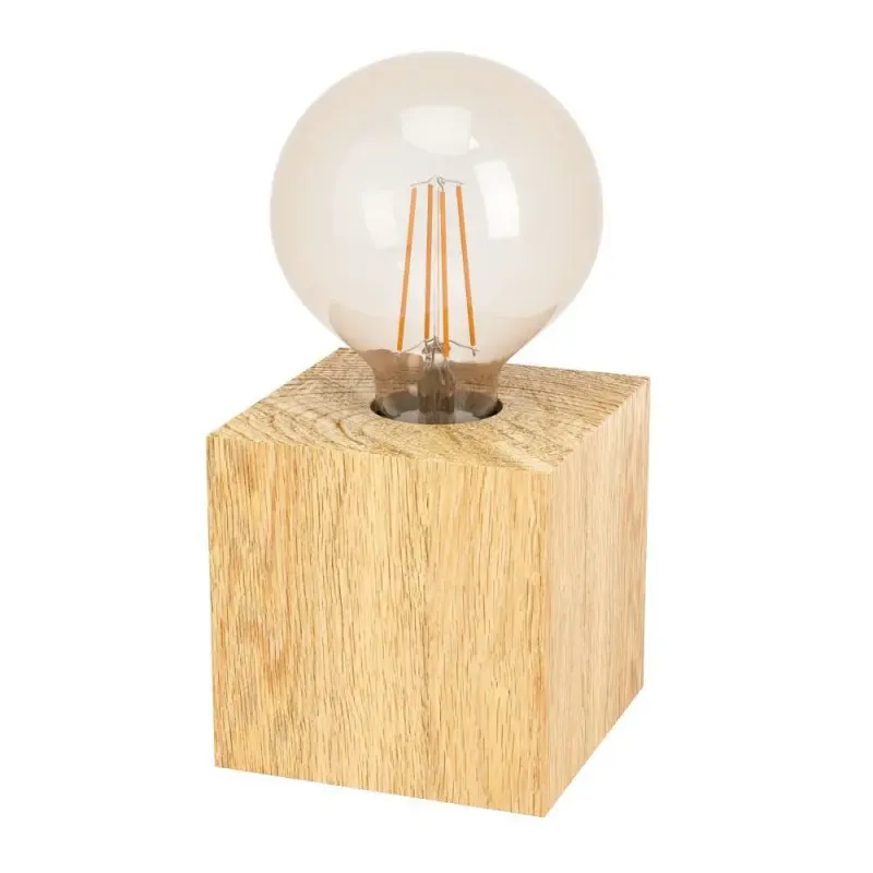 Eglo Prestwick Bord E27 Træ Natur Bordlampe 43733