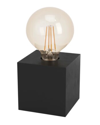 Eglo Prestwick Bord E27 Træ Sort Bordlampe 43734