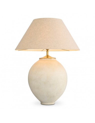 Eichholtz Moon Jar Bordlampe Keramik Linned H102 ø79 E27 Sand Taupe