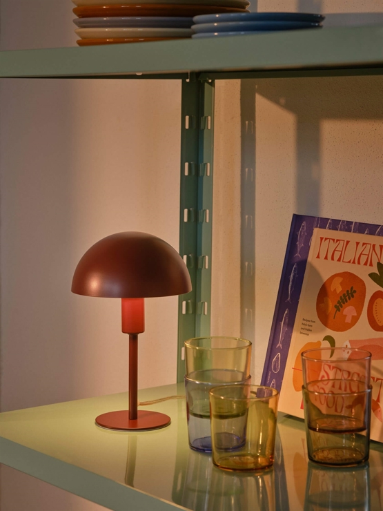 Ellen Mini Bordlampe Bordeaux