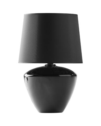 Fiord Bordlampe Sort Stof Glas Metal