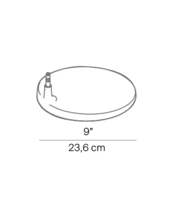 Fortebraccio Bordlampe Gulvlampe Base Sort