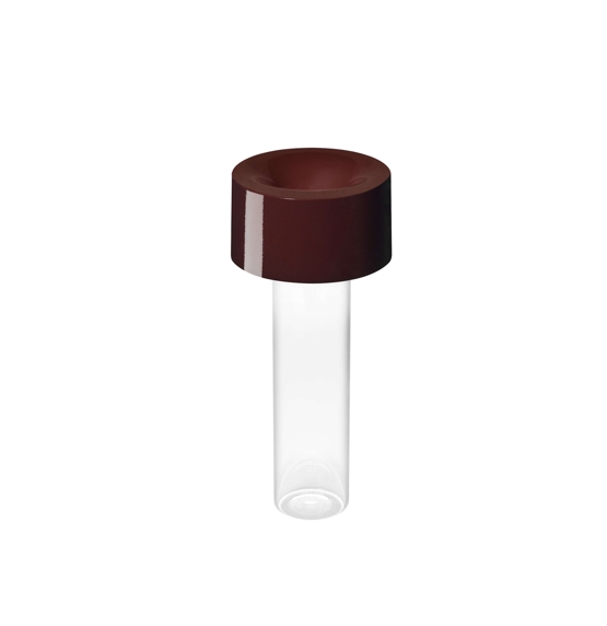 Foscarini Fleur Bordlampe Batterilampe Bourgogne Rød