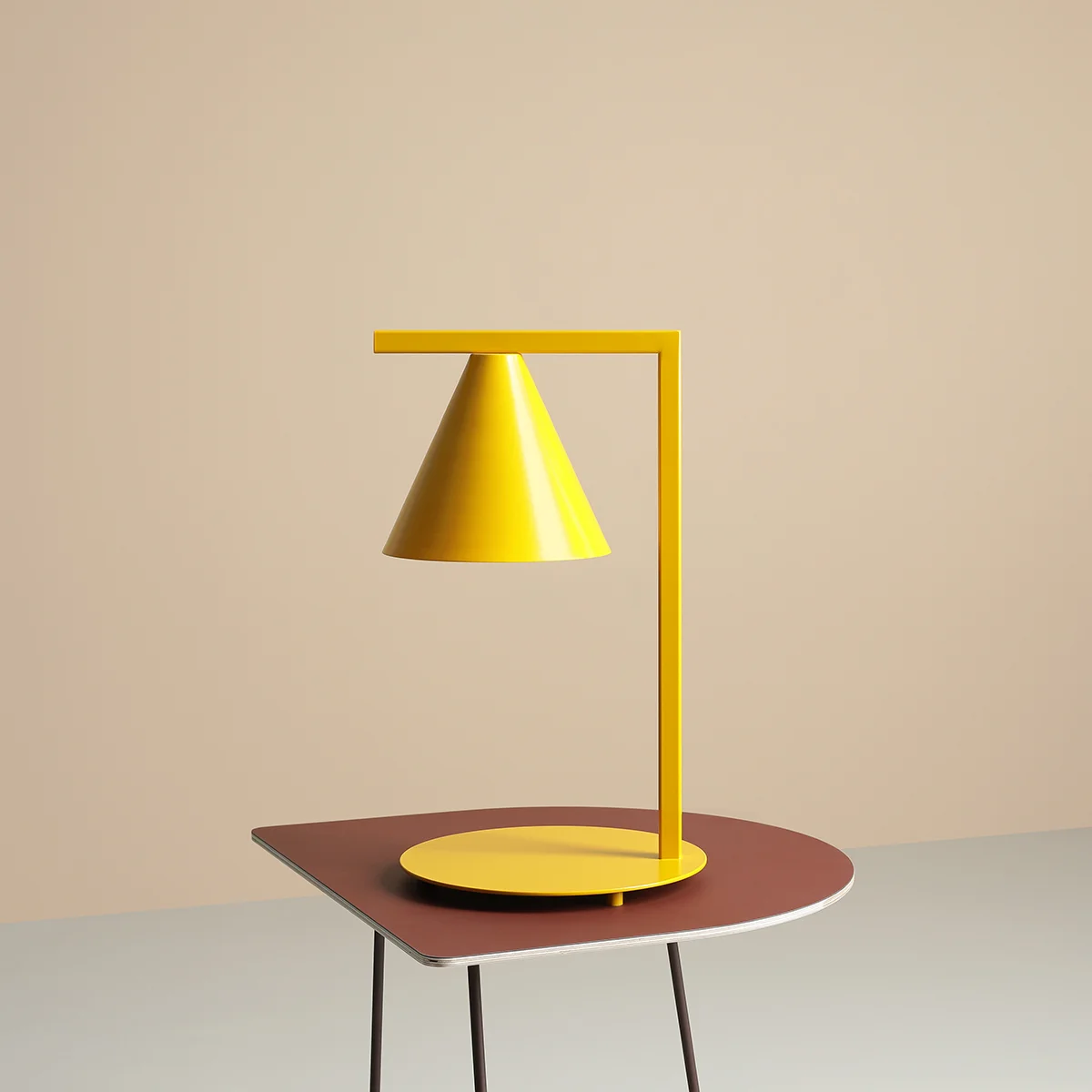 Frigg Bordlampe Sennepsgul Metal
