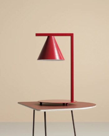 Frigg Bordlampe Vinrød Metal