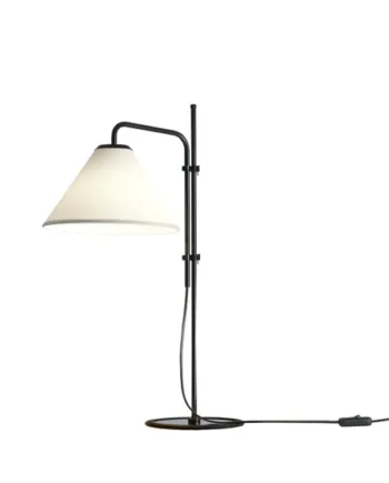 Funiculi Fabric Bordlampe Sort Hvid