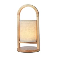 Genopladelig Led Bordlampe Med Touch Dmpning 3000k Beige Trhndtag