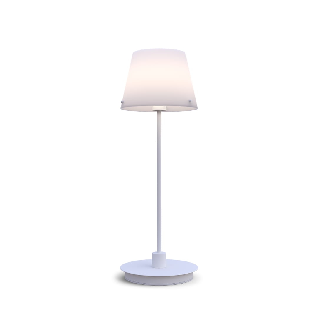 Gil Grande Bordlampe Hvid Herstal