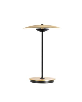 Ginger Led Bordlampe Marset Børstet Messing Hvid