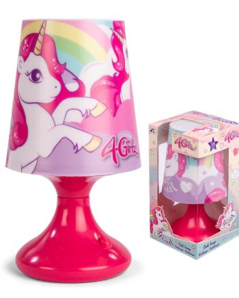 Girlz Bordlampe Med Enhjørning Motiv Børne Lampe Legekammeraten