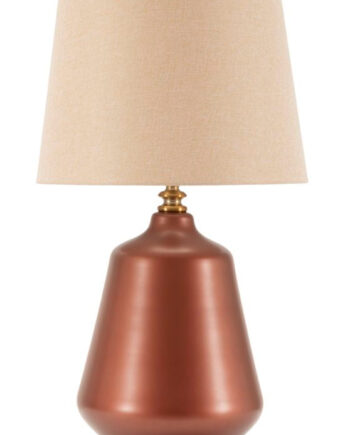 Glam Bordlampe Guldfarve Glas Metal Stof 35x5x65