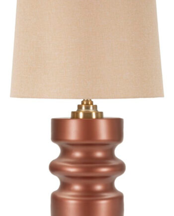 Glam Bordlampe Guldfarve Glas Metal Stof 36x5x56