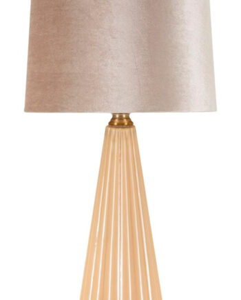Glam Bordlampe Guldfarve Glas Metal Stof 36x5x68