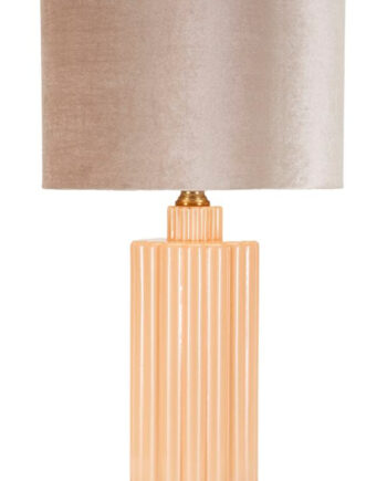 Glam Bordlampe Guldfarve Glas Metal Stof 40x5 69x5