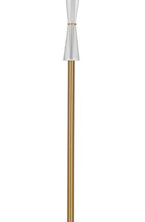 Glam Bordlampe Guldfarve Jern Glas Stof 40x153