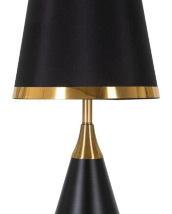 Glam Bordlampe Guldfarve Metal Stof 28x50
