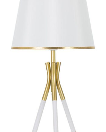 Glam Bordlampe Guldfarve Metal Stof 28x57