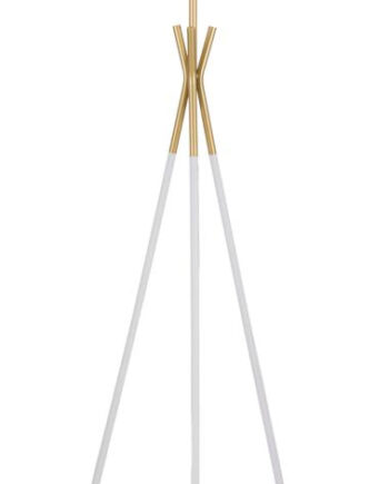 Glam Bordlampe Guldfarve Metal Stof 61x154