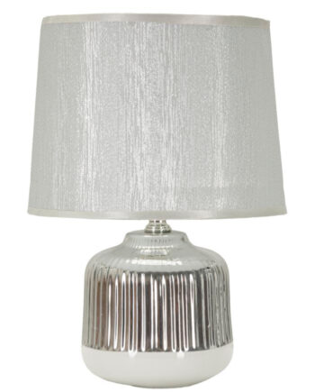 Glam Bordlampe Keramik Jern Stof 20x29
