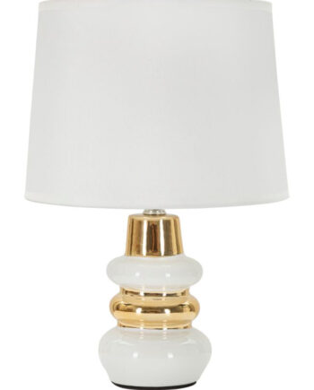 Glam Bordlampe Keramik Jern Stof 23x32