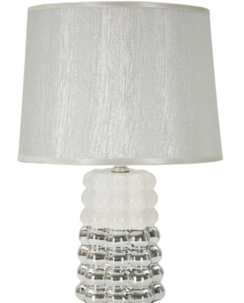 Glam Bordlampe Keramik Jern Stof 23x33