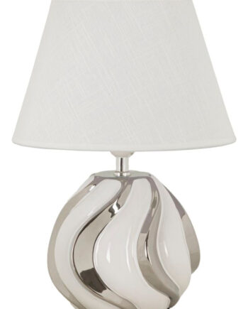 Glam Bordlampe Keramik Jern Stof 30x42