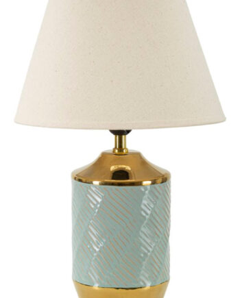 Glam Bordlampe Keramik Jern Stof 30x47
