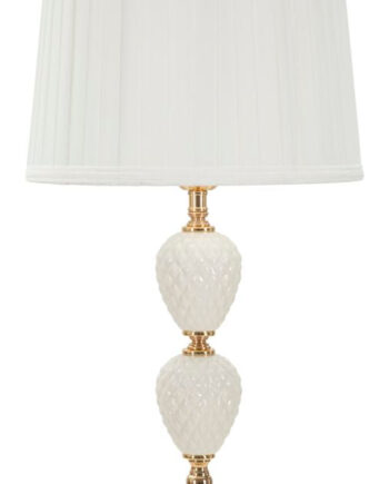 Glam Bordlampe Keramik Jern Stof 30x57