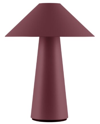 Globen Lighting Cannes Portabel Bordlampe Burgundy