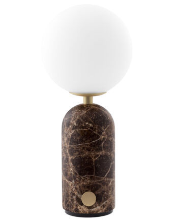 Globen Lighting Torrano Bærbar Bordlampe Brown Marble