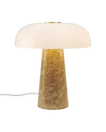 Glossy Mini Bordlampe Beige