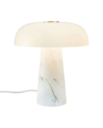 Glossy Mini Bordlampe Hvid
