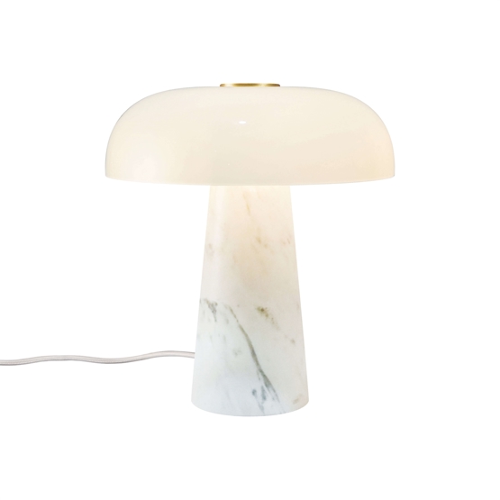 Glossy Mini Bordlampe Hvid