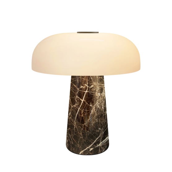 Glossy Mini Portable Bordlampe Gråbrun