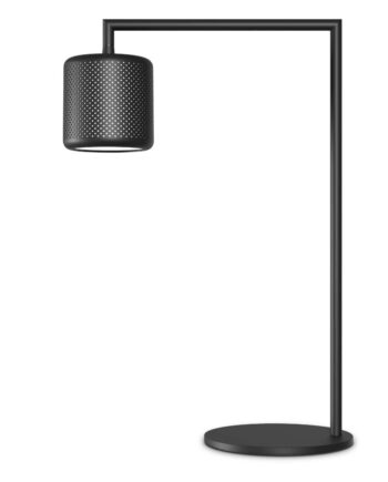Grain Bordlampe Længe Lager Haves Mat Sort Herstal