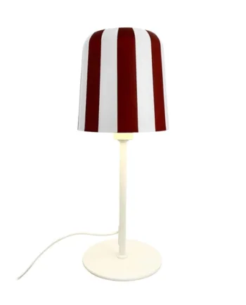 Gry Bordlampe Rød Hvid