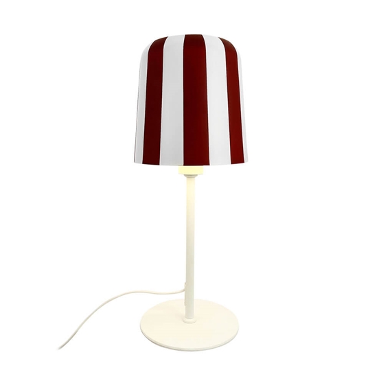 Gry Bordlampe Rød Hvid