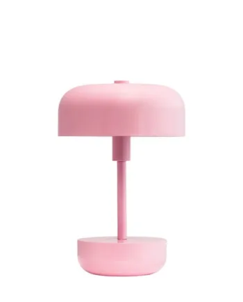 Haipot Portable Bordlampe Batterilampe Lyserød