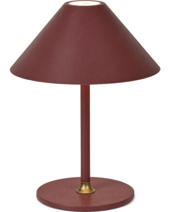 Halo Design Hygge Genopladelig Bordlampe H25 Mørkerød