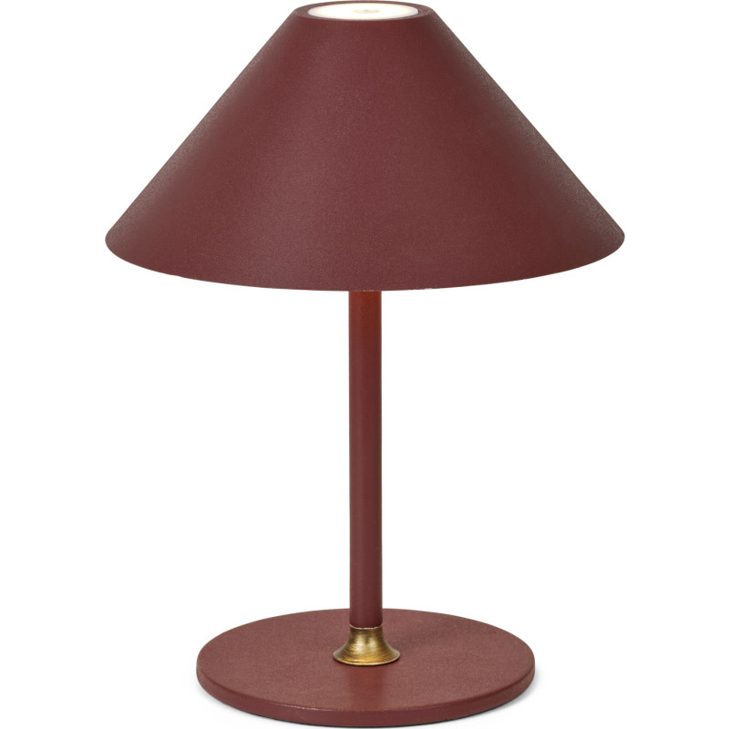 Halo Design Hygge Genopladelig Bordlampe H25 Mørkerød