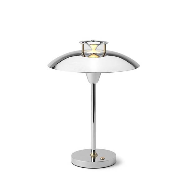 Halo Design Stepp Batteri Bordlampe Chrome : Erling Christensen Møbler