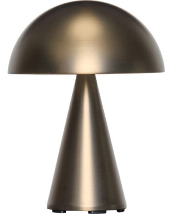 Hbsch Mush Genopladelig Bordlampe Bruneret Messing
