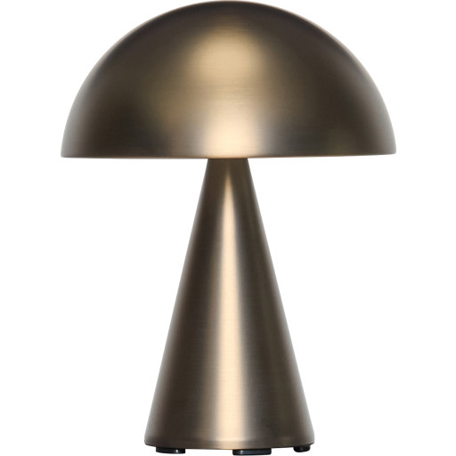 Hbsch Mush Genopladelig Bordlampe Bruneret Messing