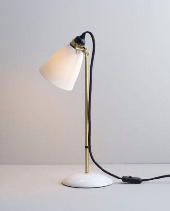 Hector Brass Bordlampe Original Btc Sort Ledning