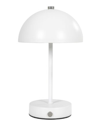 Holt Bordlampe Bordlampe Genopladelig Metal Hvid Stål