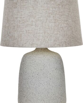 House Doctor Bordlampe Tana Keramik Råhvid